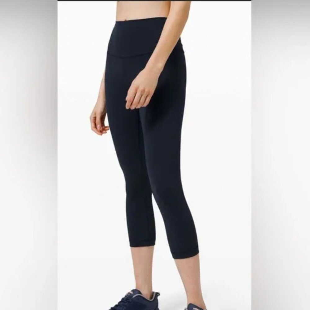 Lululemon Wunder Train High-Rise Crop 21" True Navy Size 12
